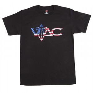 Vtac usa flag scudo tshirt large